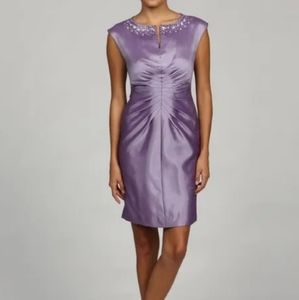 Nwt Jessica Howard Lilac Sheath Dress, sz 4P